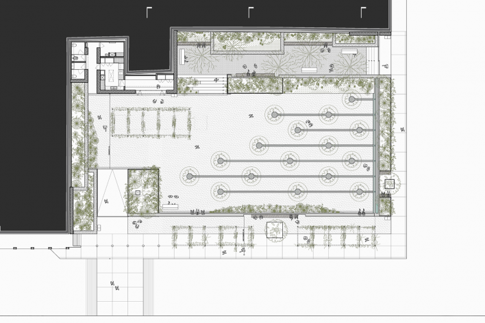 Patio Fresnos, Nacozari de Garcia, Sonora, Mexico, 2014. Architects Jorge Ambrosi and Gabriela Etchegaray (authors) / Ambrosi Etchegaray<br />Imagem divulgação/disclosure image  [Ambrosi Etchegaray]