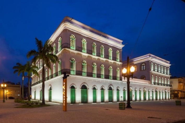 Arquiteto Ney Caldatto, Museu Pelé. Santos, 2014<br />Foto Nelson Kon 