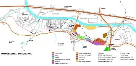 Ocupação das bordas da Lagoa<br />Imagem dos autores do projeto 