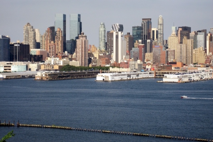 Manhattan, Nova York. Vista a partir de New Jersey<br />Foto Roberto Segre 