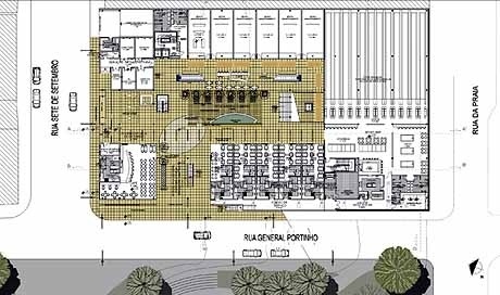 Planta térreo<br />Imagem da autora do projeto 