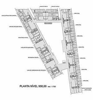 Planta nível 958,00<br />Imagem dos autores do projeto 