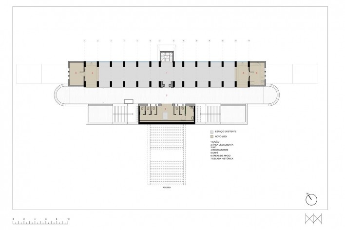 Planta baixa escala 1:100. MM18 Arquitetos