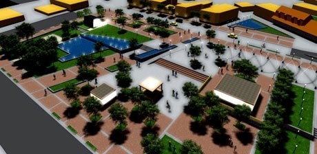 Perspectiva geral do conjunto<br />Imagem do autor do projeto 