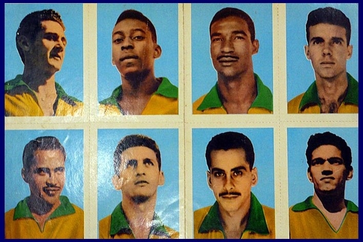 Álbum de figurinhas dos jogadores da Seleção Brasileira, Copa do Mundo da Suécia, 1958 [Acervo Naydina Aranha de Freitas]