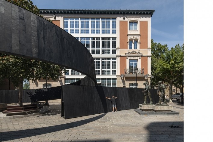 Pavilhão Concêntrico, Logroño, La Rioja, Espanha, 2021. Arquitetos Cássio Sauer e Elisa T Martins / Sauermartins Arquitetos e arquiteto Mauricio Mendez<br />Foto Josemas Cutillas 