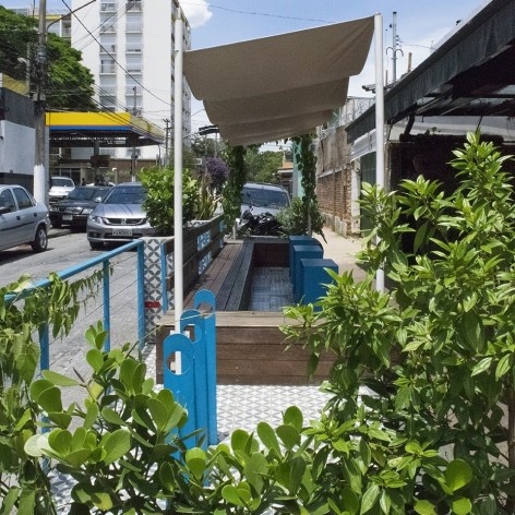 Parklet Rua Vitorino de Moraes, São Paulo, 2015, arquiteto Homã Alvico<br />Foto divulgação 