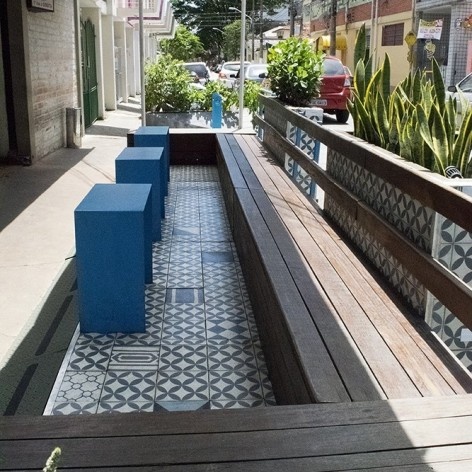 Parklet Rua Vitorino de Moraes, São Paulo, 2015, arquiteto Homã Alvico<br />Foto divulgação 