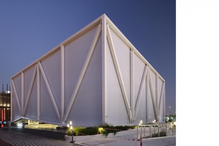 Pavilhão do Brasil na Expo Dubai 2020, Dubai, Emirados Árabes Unidos, 2020. Arquitetos José Paulo Gouvêa, Marta Moreira, Martin Benavidez e Milton Braga / Ben-Avid + JPG.ARQ + MMBB Arquitetos<br />Foto/photo Jon Wallis 