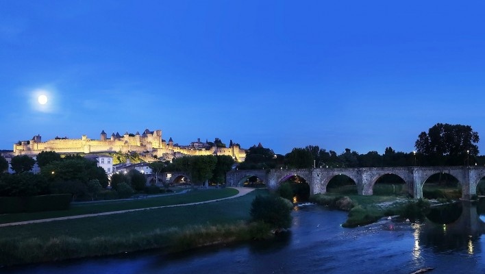 Vista geral de Carcassonne, França<br />Foto Victor Hugo Mori 