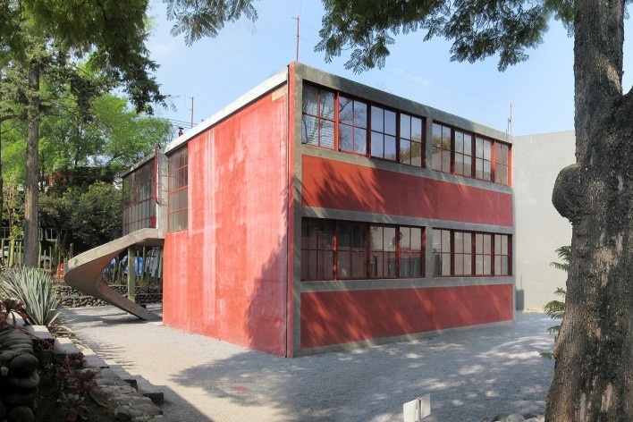 Casa-estúdio do arquiteto, Cidade do México, 1929. Arquiteto Juan O'Gorman<br />Foto Victor Hugo Mori 