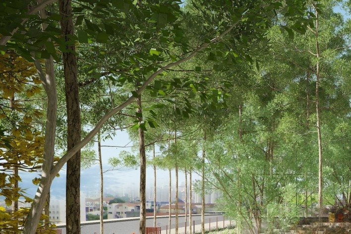 Parque Sabesp Cangaíba, perspectiva do projeto. Levisky arquitetos estratégia urbana<br />Imagem divulgação 