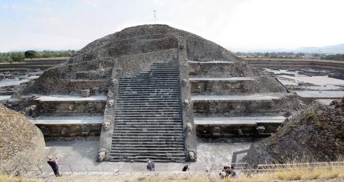 Teotihuacán, Templo de Quetzalcoatl, México<br />Foto Victor Hugo Mori 