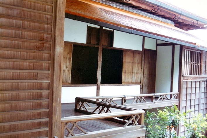 Vila Imperial de Shugakuin: anteparo da varanda (ala norte) do Rinkyu-ji’s Shoin<br />Foto Maria do Carmo Maciel Di Primio 
