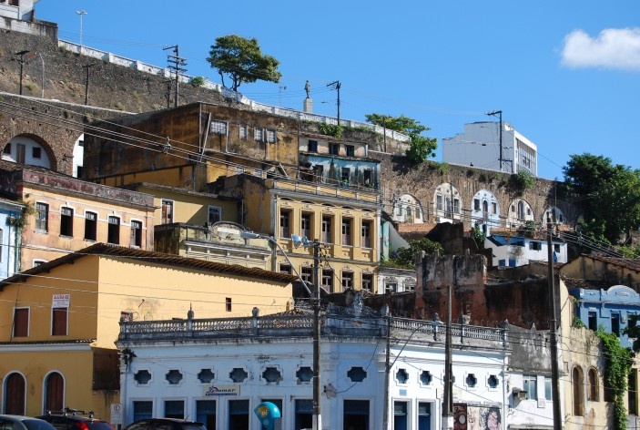 Historical Centre of Salvador, “cidade baixa”, aspect of cultural heritage buildings on the Ladeira da Montanha ‘s hill<br />foto Fabio Jose Martins de Lima 