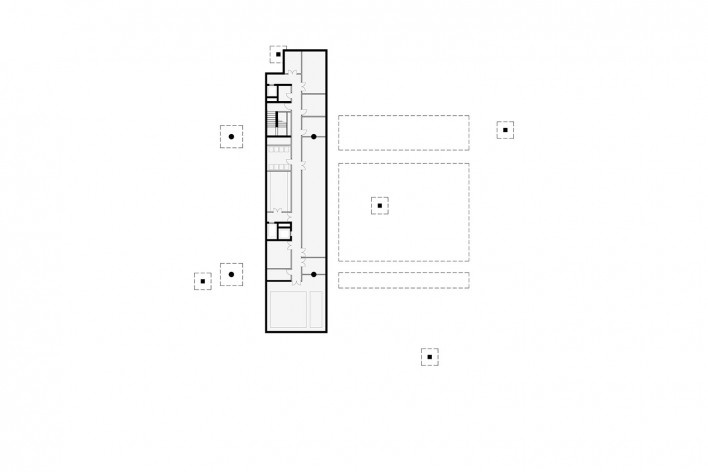 Pavilhão do Brasil na Expo Dubai 2020, planta subsolo, Dubai, Emirados Árabes Unidos, 2020. Arquitetos José Paulo Gouvêa, Marta Moreira, Martin Benavidez e Milton Braga / Ben-Avid + JPG.ARQ + MMBB Arquitetos<br />Imagem divulgação/disclosure image/divulgación  [Ben-Avid + JPG.ARQ + MMBB Arquitetos]