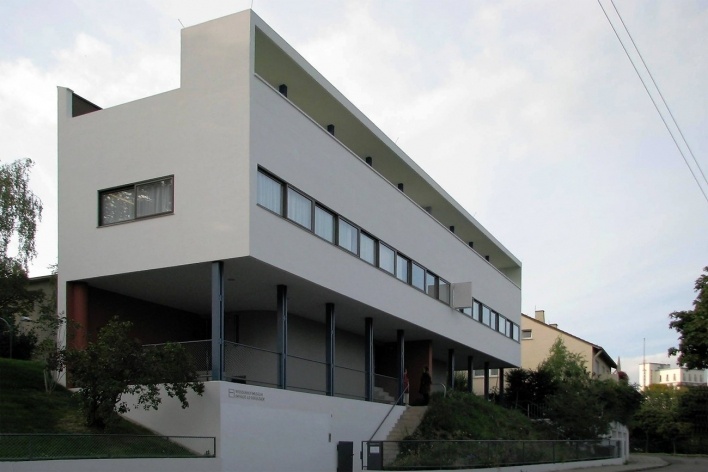 Le Corbusier em Stuttgart, no Weissenhof Siedlung<br />Foto Roberto Rüsche 
