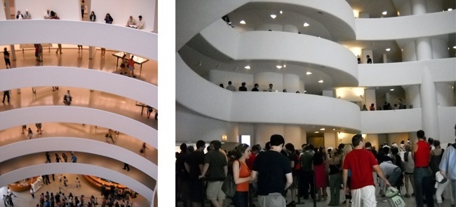 Museu Guggenheim, Nova York, vistas internas durante a exposição<br />Foto Ana Tagliari e Wilson Florio 