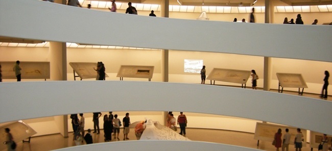 Museu Guggenheim, Nova York, vista interna durante a exposição<br />Foto Ana Tagliari e Wilson Florio 