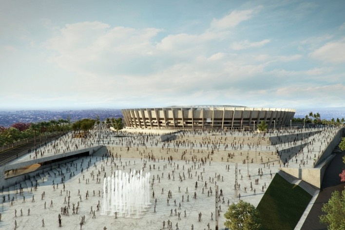Reforma do estádio Governador Magalhães Pinto, Mineirão<br />Imagens BCMF Arquitetos / Casa Digital 