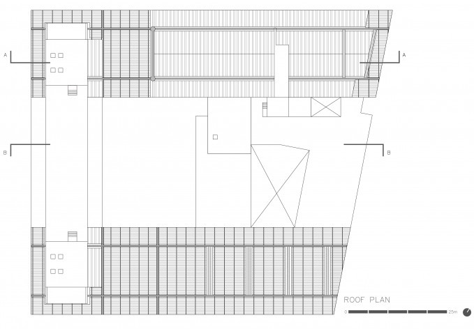 Centro Paula Souza, planta cobertura, São Paulo, arquitetos Francisco Spadoni e Pedro Taddei<br />Imagem divulgação 