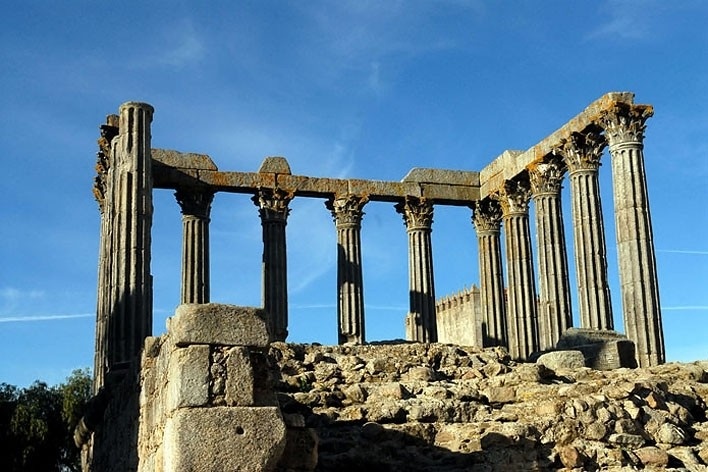 Ruínas de templo romano<br />Foto Junancy Wanderley 