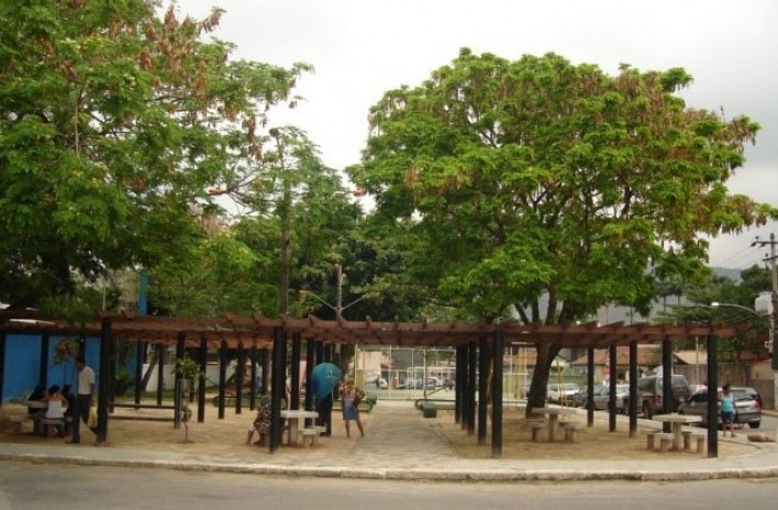 Vista da Praça Carlos Gomes<br />Imagem dos autores do projeto 