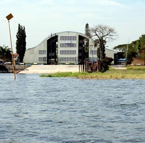 Garagem de barcos
<br />Foto Thomas Bussius 