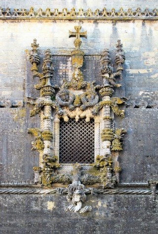 Convento de Cristo, janela manuelina, Tomar<br />Foto Victor Hugo Mori 