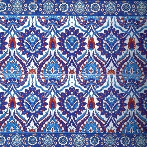 Detalhe de um dos vários padrões encontrados na Mesquita Rüstempasa<br />Foto Ismail Küçük 