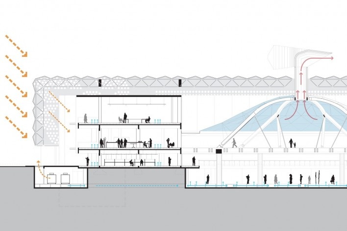 Detail Seccion<br />Imagem divulgação  [PPMS Arquitetos Associados]