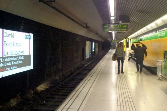 Barcelona, fev. 2013. Foto da estação de metrô de Sants<br />Foto Francis Krausburg Corrêa 