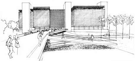 Perspectiva do Complexo Judiciário<br />Imagem dos autores do projeto 