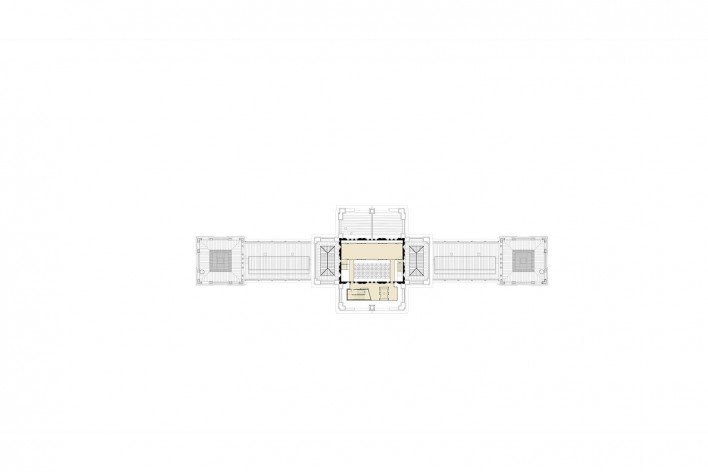 Modernization and restoration of The Ipiranga Museum, third floor plan, São Paulo SP, 2022. Architects Eduardo Ferroni and Pablo Hereñú / H+F Arquitetos<br />Imagem divulgação/disclosure image  [H+F Arquitetos]