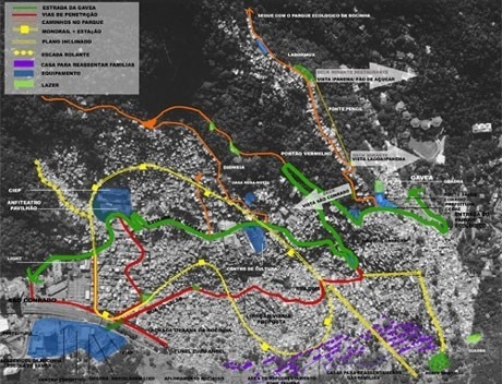 Resumo da proposta urbanística<br />Imagem do autor do projeto 