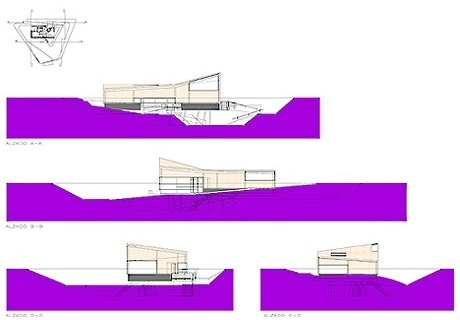 Fachadas da edificação<br />Imagem dos autores do projeto 