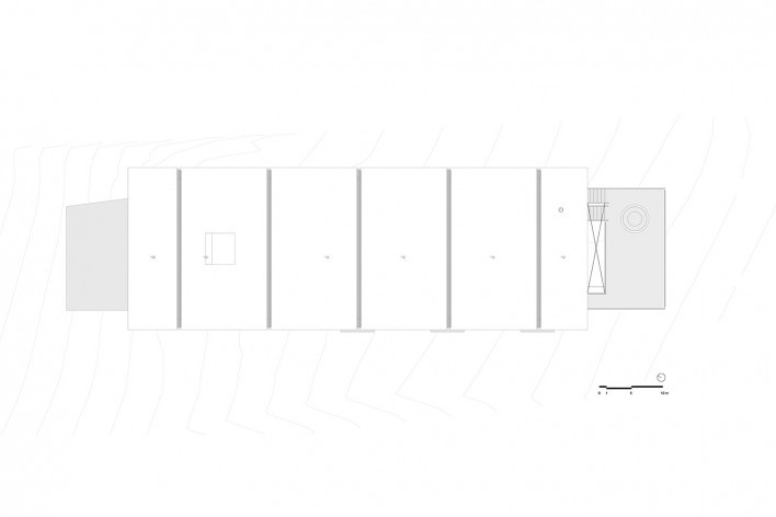 Palicourea House, rooftop plan (block B), São Jorge GO Brasil, 2021. Architects Daniel Mangabeira, Henrique Coutinho and Matheus Seco / Bloco Arquitetos<br />Imagem divulgação / disclosure image  [Bloco Arquitetos]