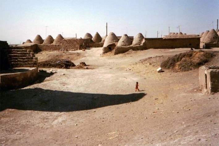 Casas no interior do Egito, 1991<br />Foto Angela Moreira 