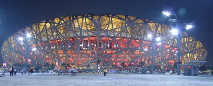 Estádio Olímpico "Ninho de pássaro", Beijing<br />Foto Flávio Coddou 