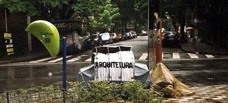 Abrigo/Manifesto para Moradores de Rua<br />Imagem do autor do projeto 