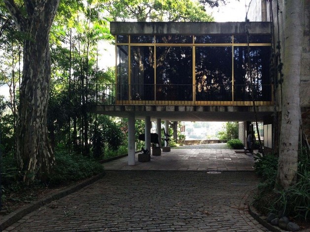 Museu Chácara do Céu, Acesso principal Museu Chácara do Céu<br />Foto Gustavo Henrique Campos de Faria, 2016 