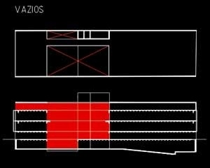 Esquema do Partido Arquitetonico, Vazios e Ventilação/Iluminação<br />Imagem dos autores do projeto 