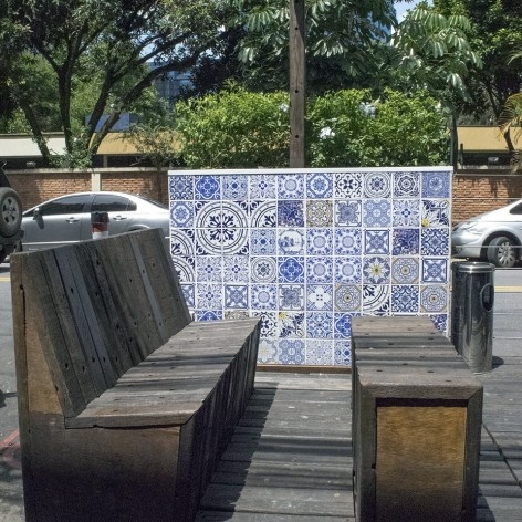 Parklet Rua Salvador Cardoso, São Paulo, 2015, arquiteto Homã Alvico<br />Foto divulgação 