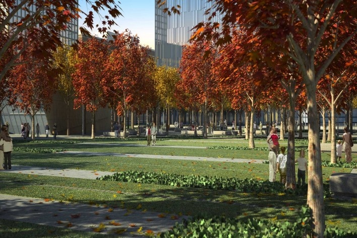 Memorial Glade<br />Rendering Squared Design Lab 