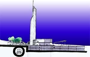 Torres e Centro Comercial e de Lazer para exploração privada