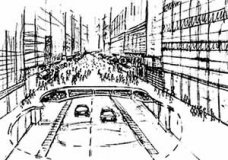 Infra-estrutura urbana: ruas subterrâneas
