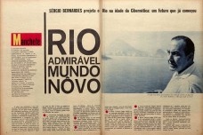 Matéria jornalística "Rio admirável mundo novo", publicada em edição especial da revista Mancheteimagem divulgação  [Manchete, n. 678, Rio do Futuro), Rio de Janeiro, 17 abr. 1965, p. 42-43]