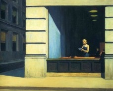 Edward Hopper, Escritório em Nova York, 1962Imagem divulgação
