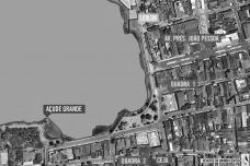 Localização do Açude Grande e LeblonEdição dos autores a partir de imagens do Google Earth, 2022