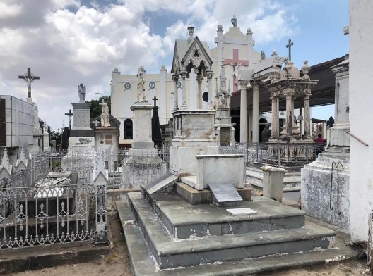 Cemitério São João Batista, entrada<br />Foto Emanoel de Lucena, 2022 